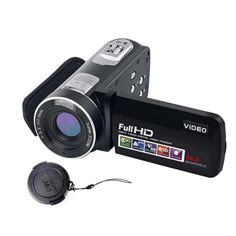 24MP 1080 HD Digital Camera Anti-Shake Camcorder Video CMOS Micro Camera Face Detection Function Dmiling Face Photo